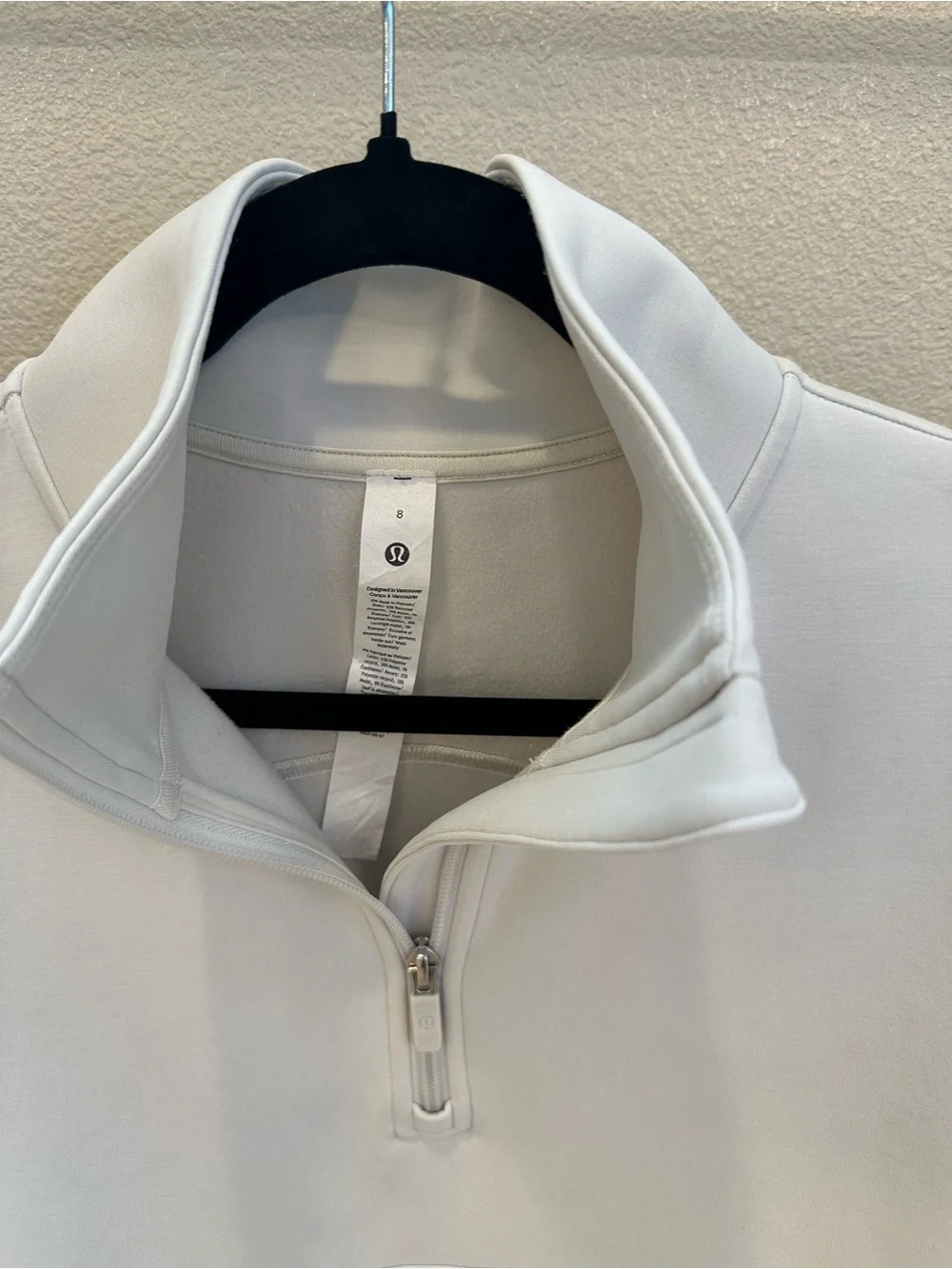Lululemon Athletica Cream Half-Zip Softstrwam Pullover